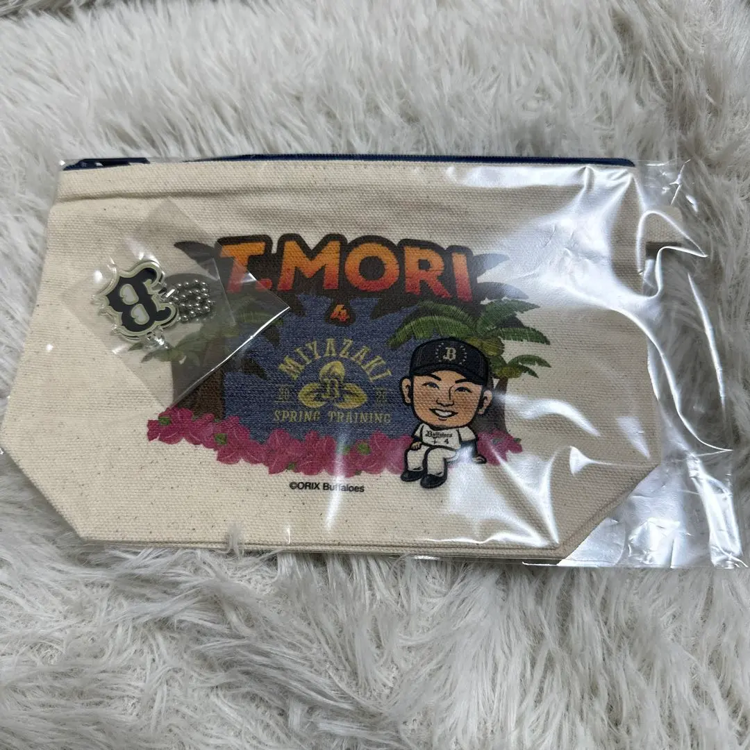 オリックスバファローズ　宮崎キャンプ　エアーくじ　チャーム付きポーチ 森友哉