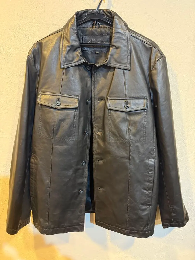 THE CASUAL ブラックレザージャケット Lサイズ