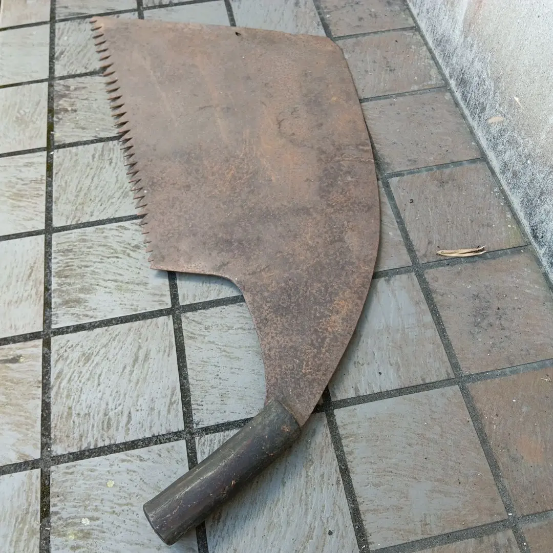 江戸時代幕末期〜明治時代後期頃お化け８８サイズ木挽き鋸旧家讃州蔵出し当時物古民具