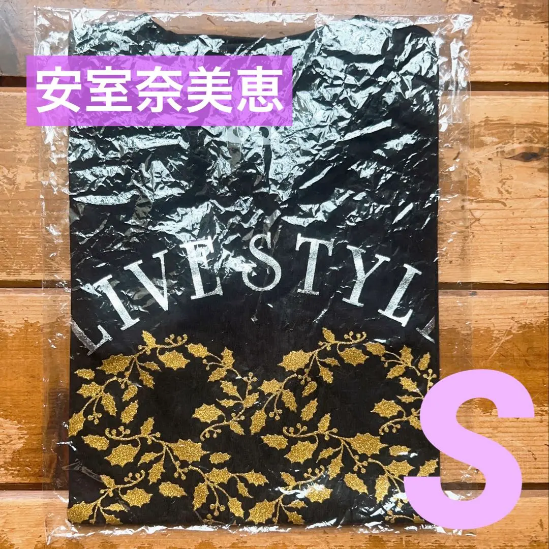 【新品】安室奈美恵 ゴールドリーフTシャツ LIVE STYLE