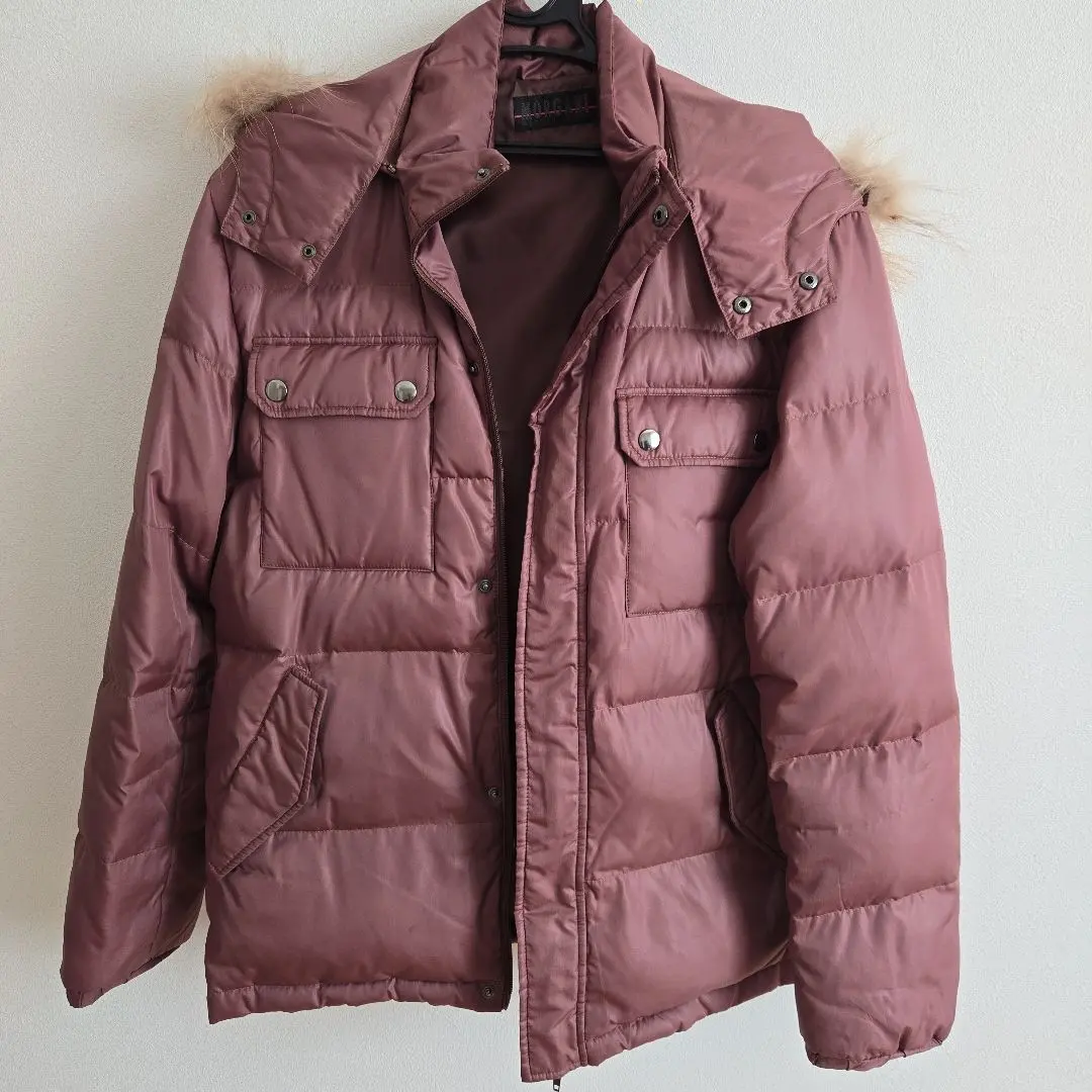 MORGAN　ブラウン ダウンジャケット ファー付き