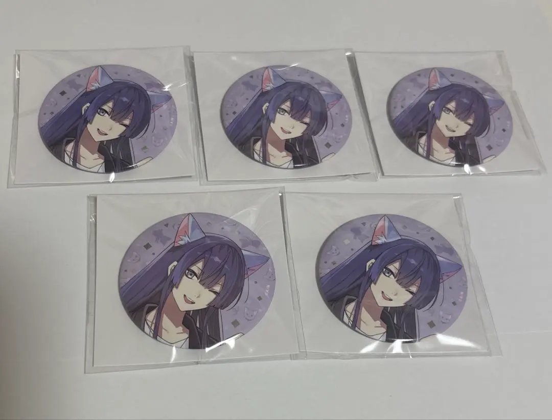 にじさんじ わんにゃんdays 箔押し缶バッジ 長尾景