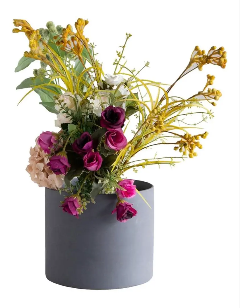 ✨️ TAMAKI フラワーベース ブラック 20×15.5cm 花瓶 陶器 黒