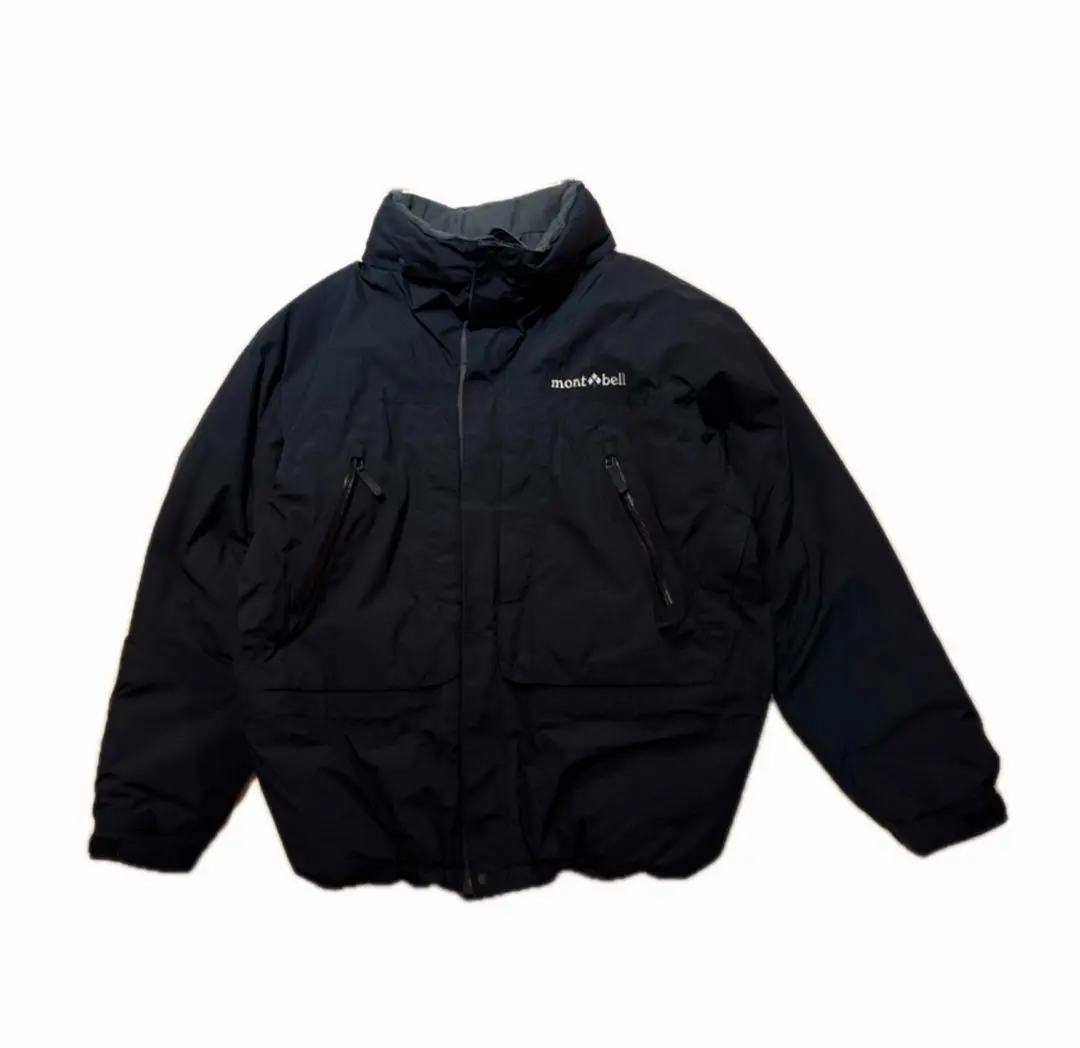 【人気】mont-bell ダウンジャケット　ブラック　ワイド