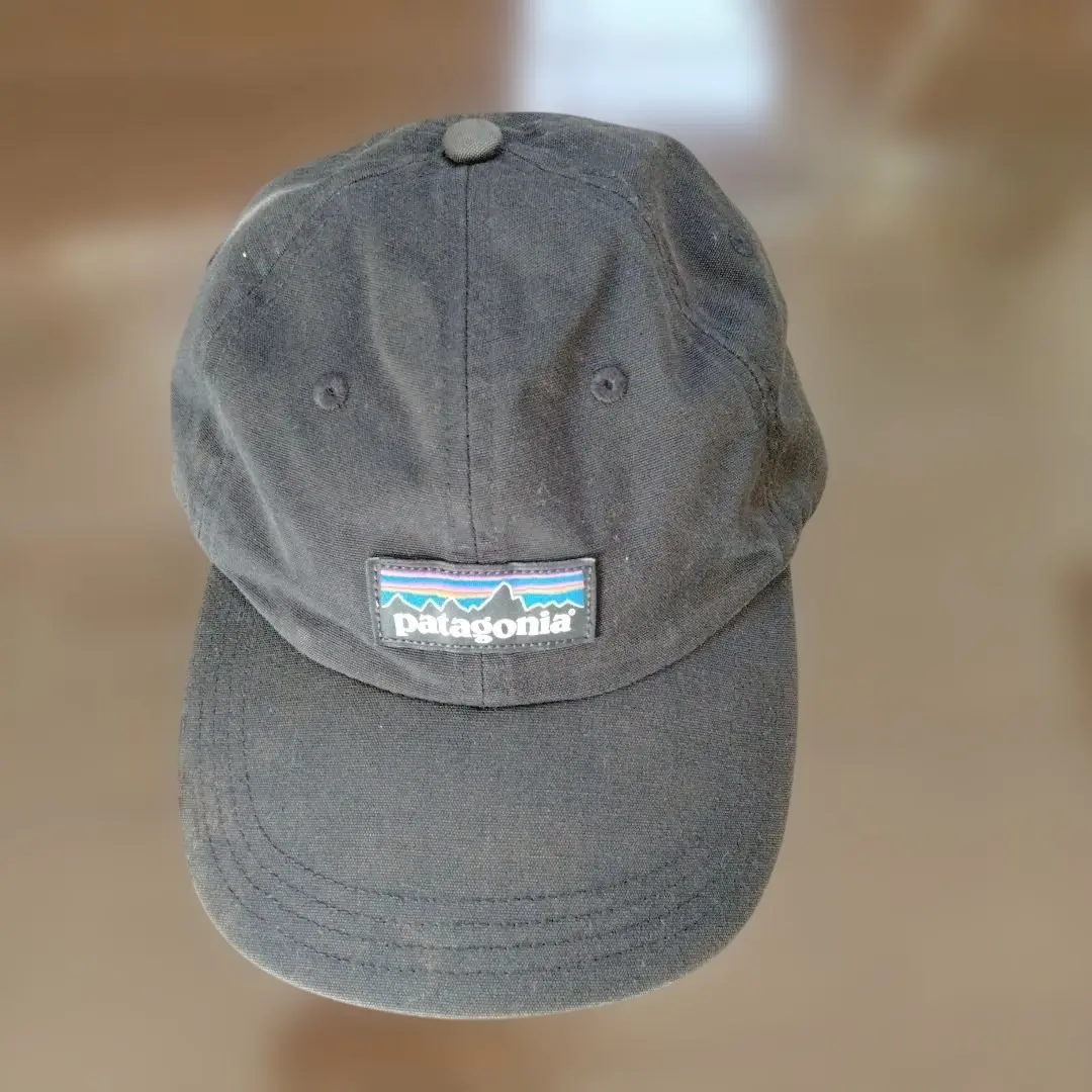 patagonia 黒 ベースボールキャップ