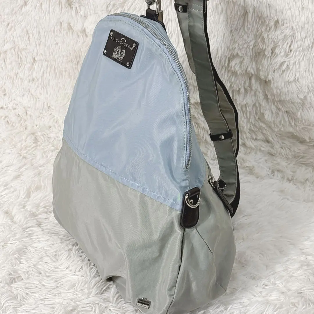 ラバガジェリー　2way リュック　ショルダー　ロゴプレート　ロゴ型押し