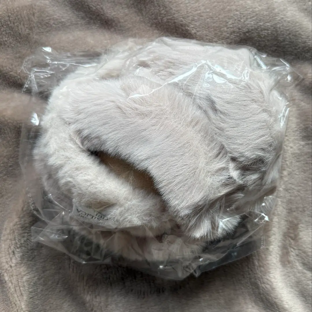 GRL ファーイヤーマフラー 耳あて　ベージュ