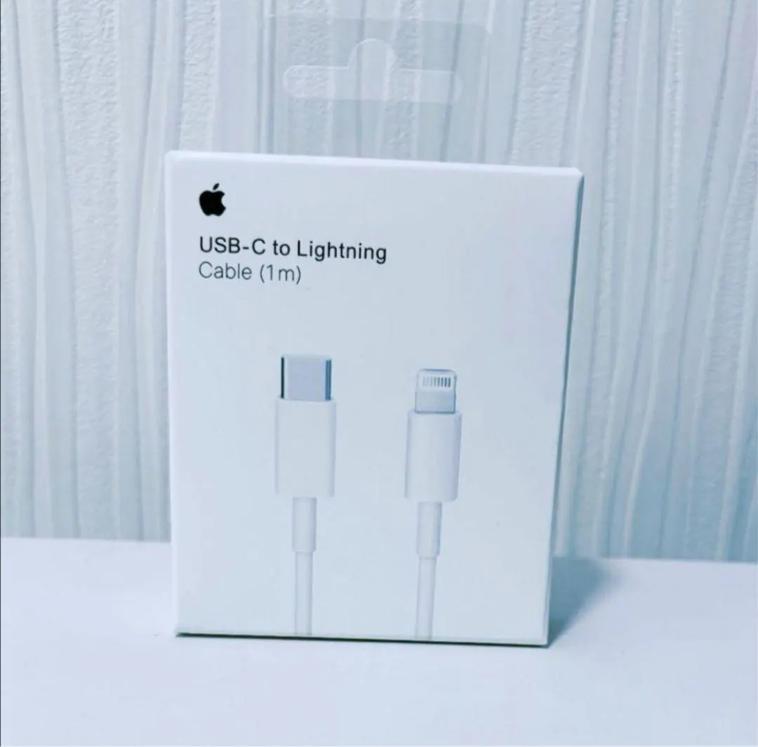 Apple純正品のUSB-C to Lightningケーブル（1m）