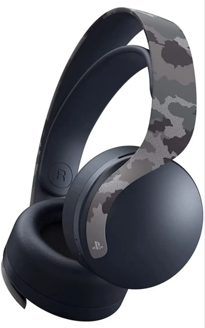 PS5専用ワイヤレスヘッドセット ダークグレー・迷彩