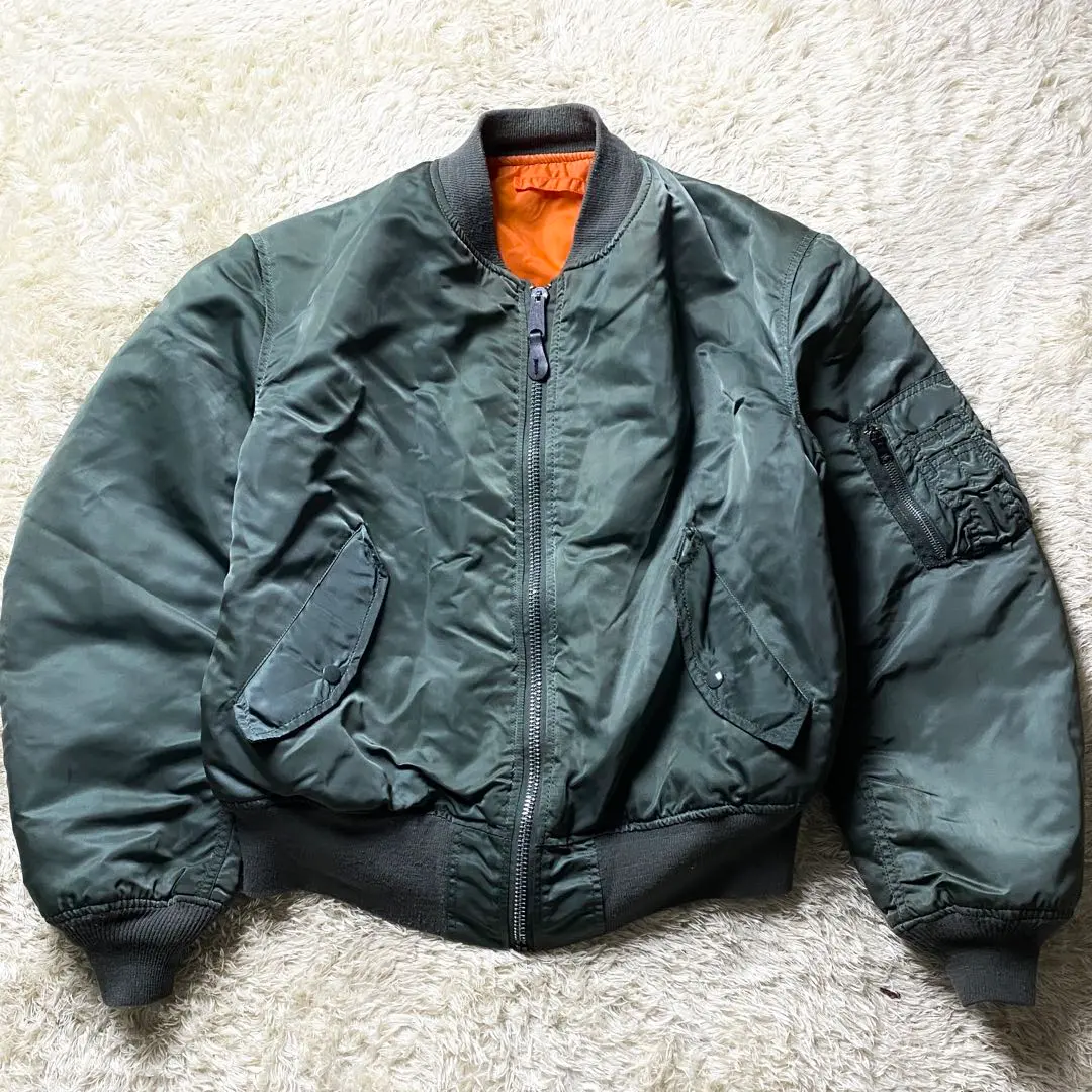 USA製 90s ALPHA INDUSTRIES MA-1 L リバーシブル