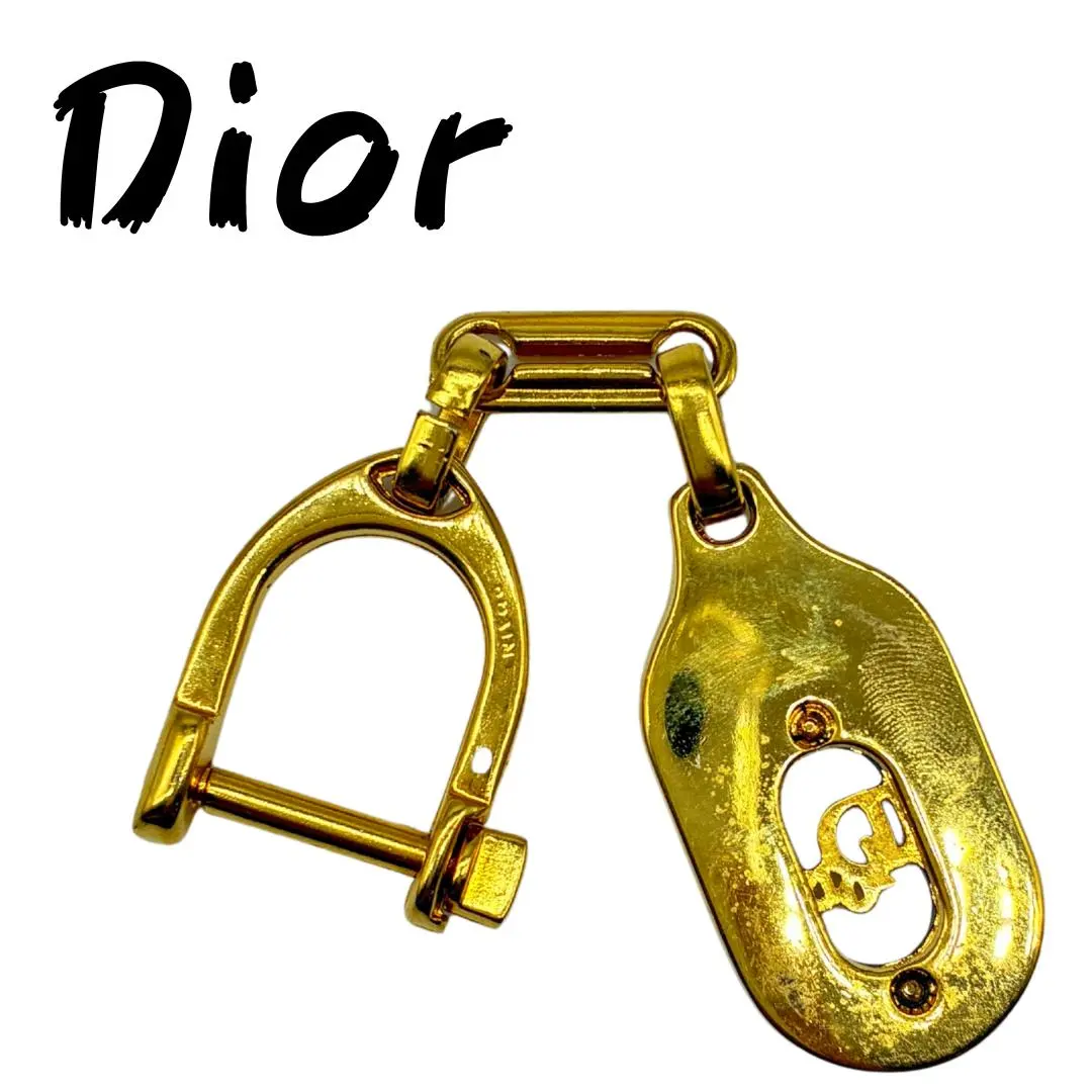 ディオール ゴールドチャーム 馬具デザイン キーホルダー風