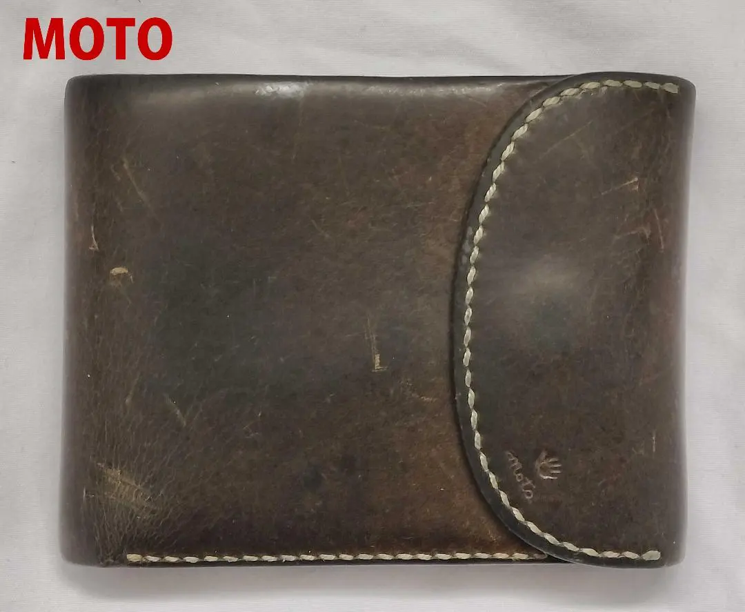 【値下】LEATHER ARTS & CRAFTS MOTO 二つ折り財布
