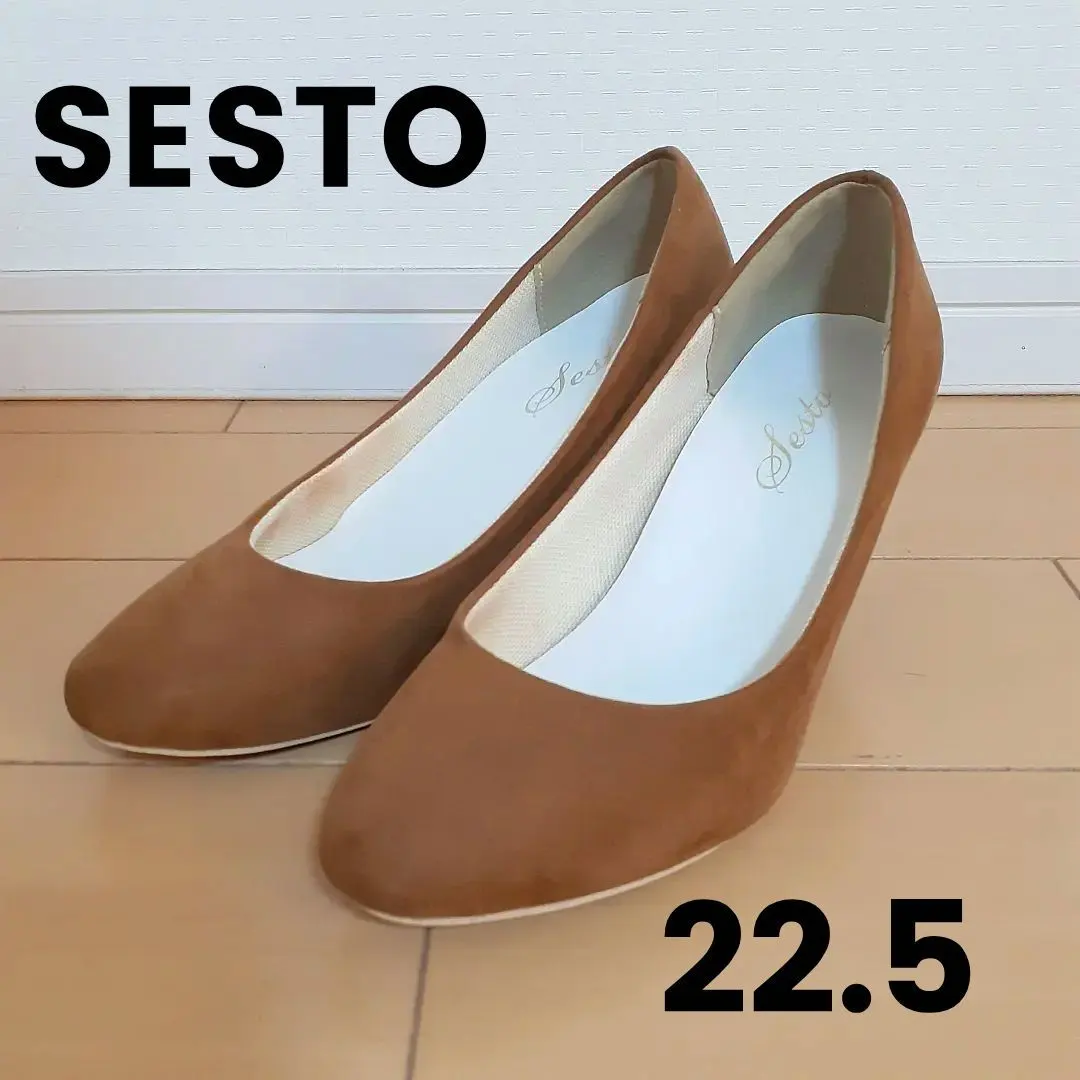 セスト sesto 22.5 スエード調 パンプス Sサイズ