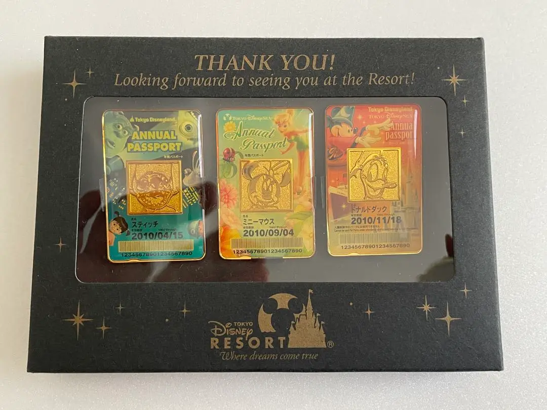 東京ディズニーリゾート 年間パスポート型クリップ　3枚セット