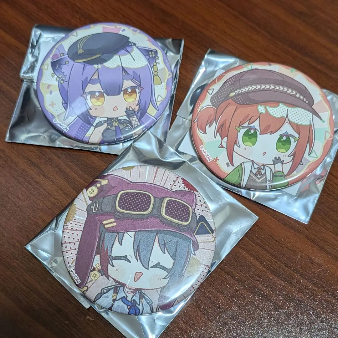 あおぎり高校　ぽぷらーと　缶バッジ