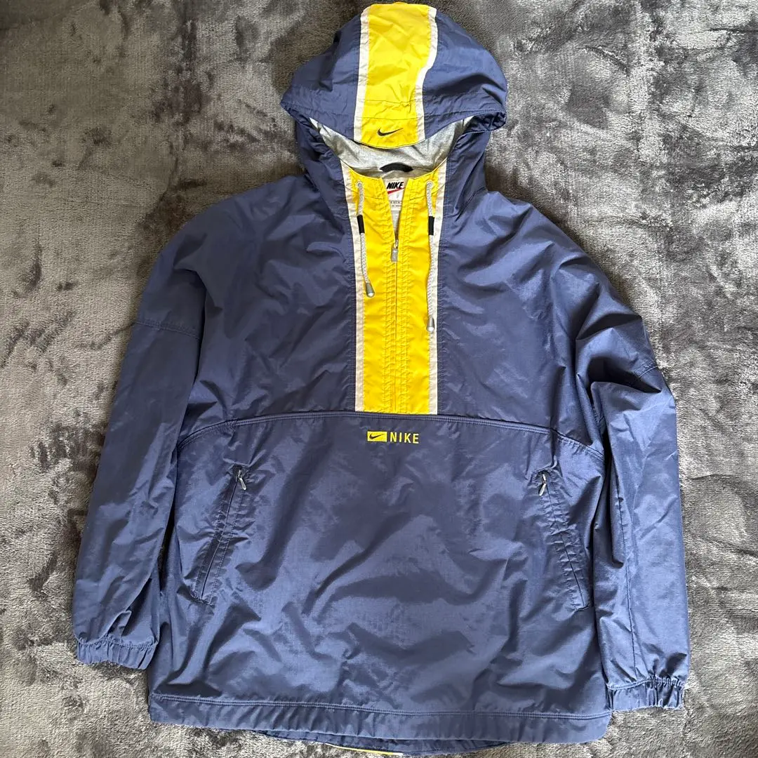 90s NIKE ハーフジップ ナイロン プルオーバー y2kテック アノラック