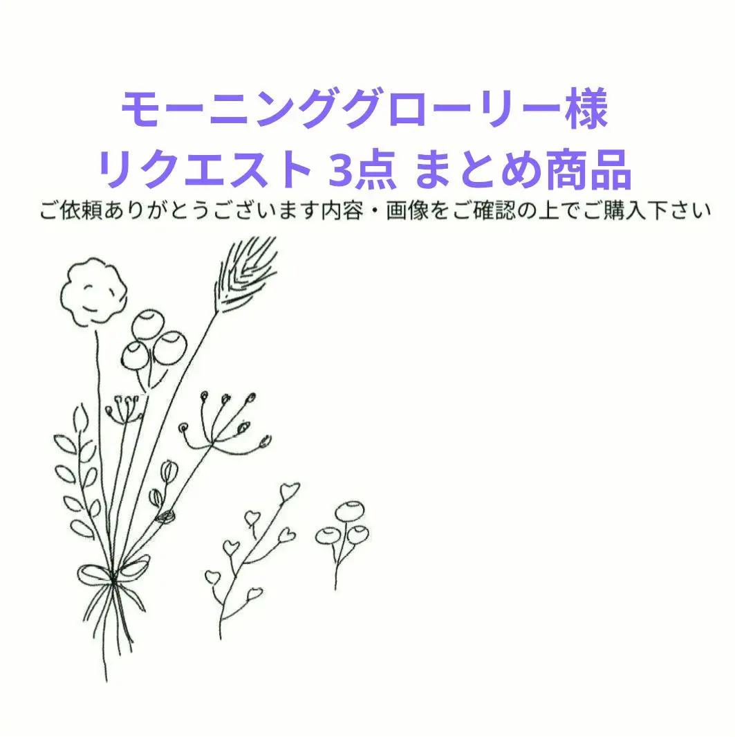 モーニンググローリー様リクエスト 3点 まとめ商品