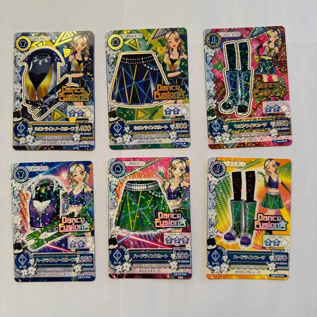 6枚 アイカツRカード ダンシングヒュージョンまとめ 黒沢凛