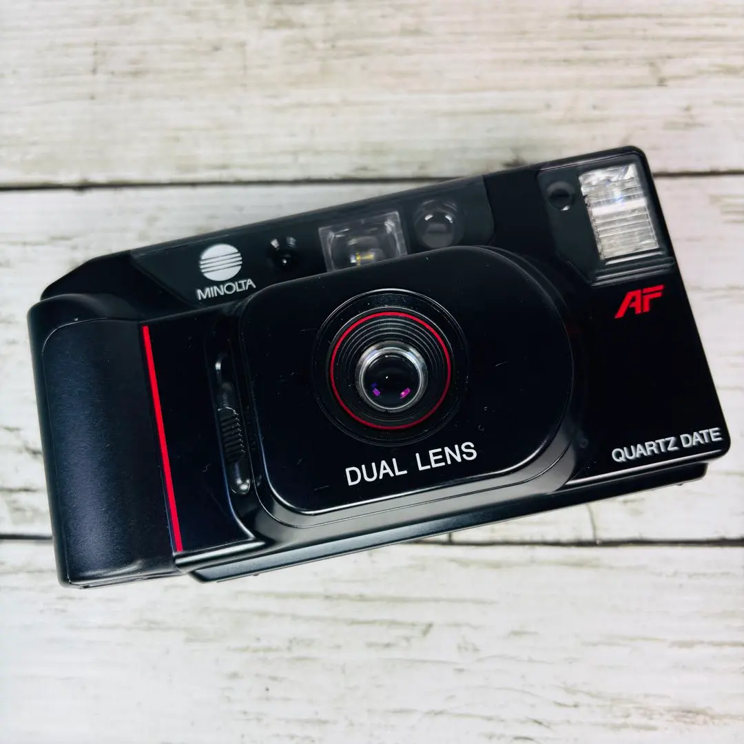 【動作良好】MINOLTAフイルムカメラMAC-DUAL QUARTZ DATE