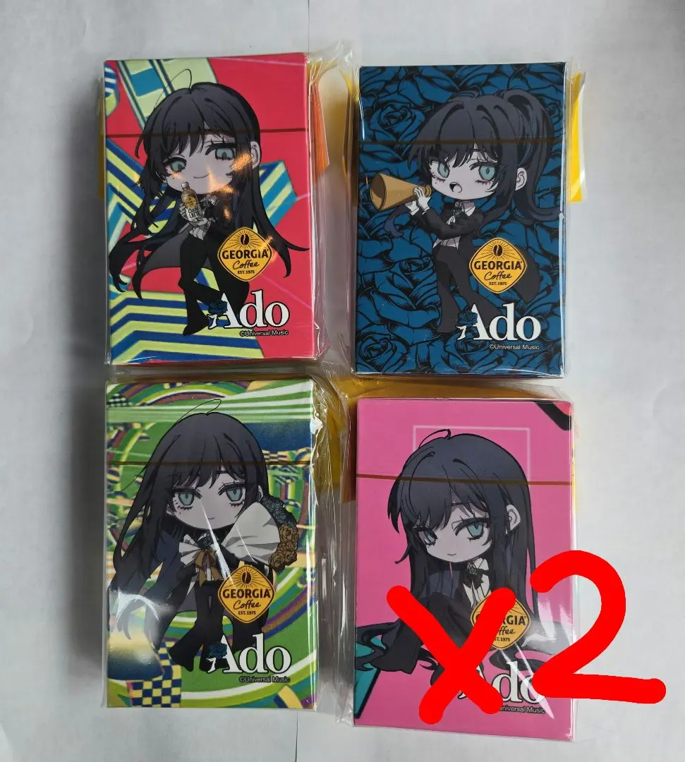 Ado ジョージア コカコーラ トランプ 全4種 コンプリートセット×2セット