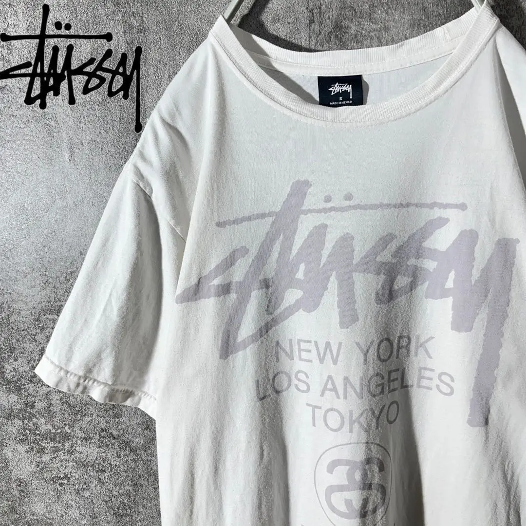 [大人気]　ステューシー　Tシャツ　ワールドツアー　ショーンフォント　存在感◎