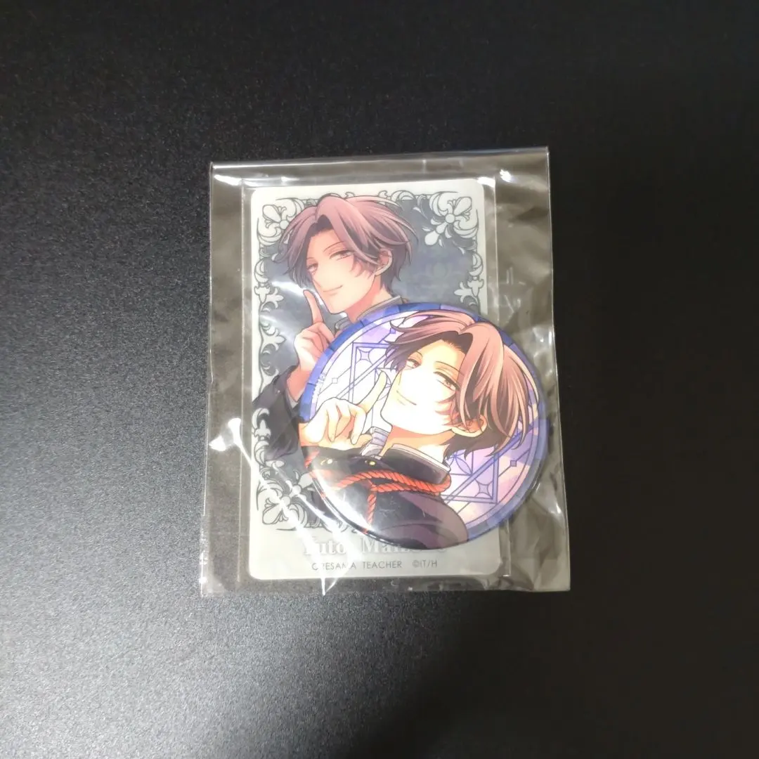 漫福ガチャ 俺様ティーチャー D16/丸缶バッジ&クリアカードセット 舞苑 誘人