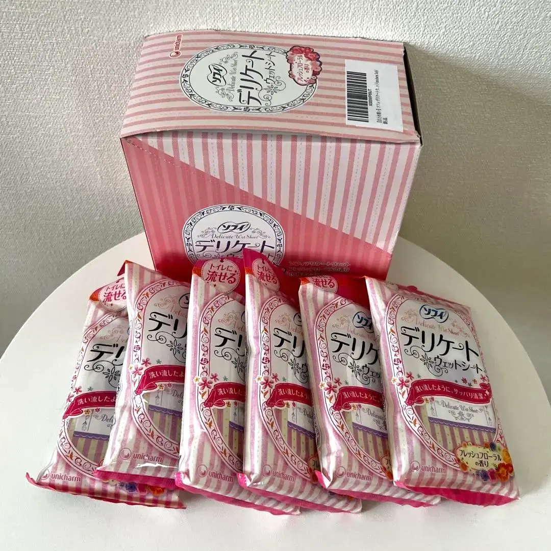 ユニチャーム デリケートウェットシート（12枚入り×６）