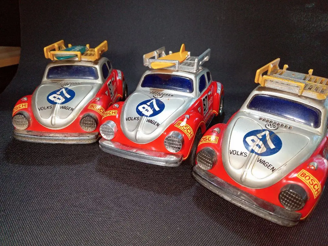 VOLKSWAGEN ブリキ ミニカー 3台セット長さ15センチ