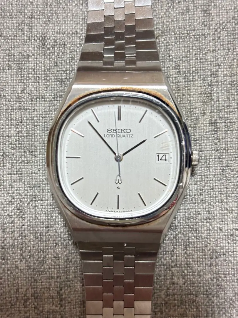 SEIKO 8242-5000 シルバーデイト