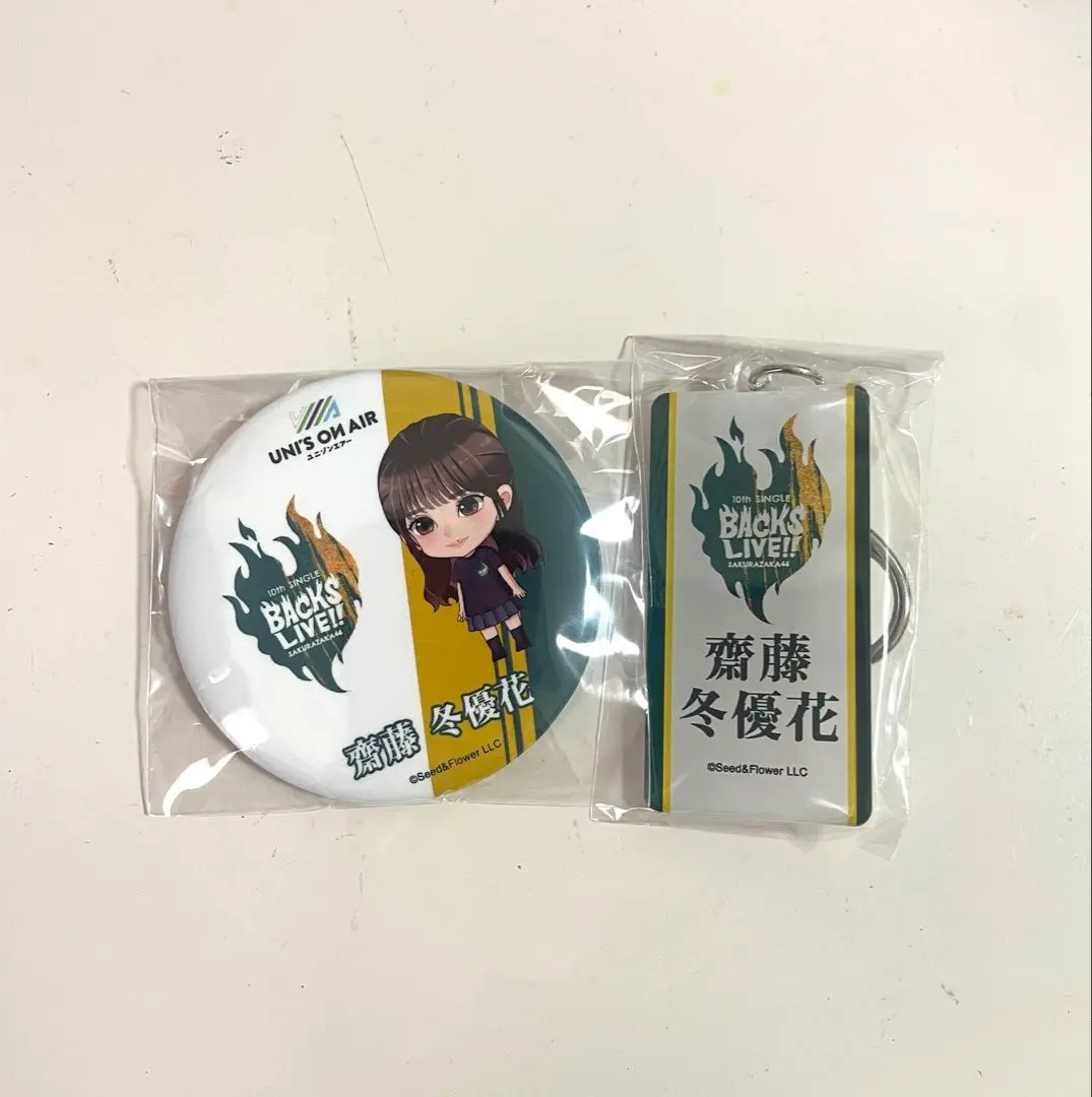 櫻坂46 齋藤冬優花 缶バッジ アクキー