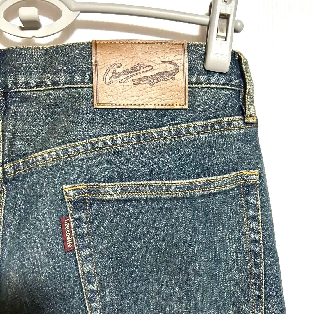 Crocodile クロコダイル　ダークブルー　 ストレートデニム　Ｗ86ｃｍ