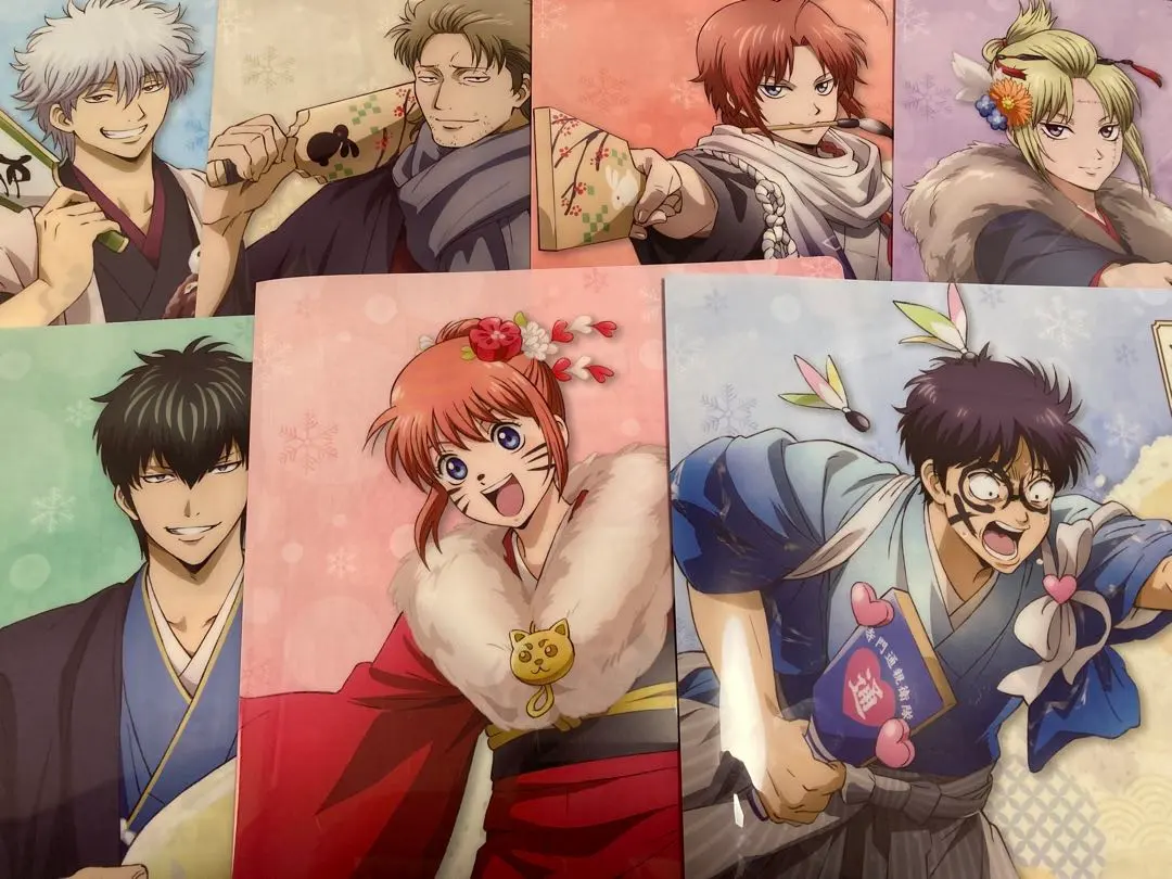 ローソン　銀魂クリアファイル7枚