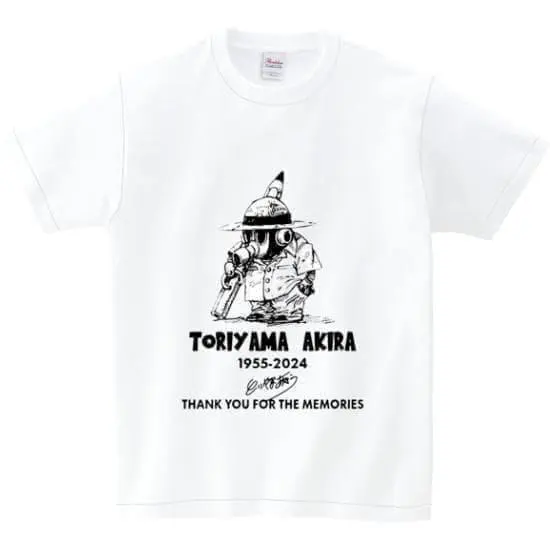 【おもしろTシャツ】鳥山明　Tシャツ 1955-2024　新品