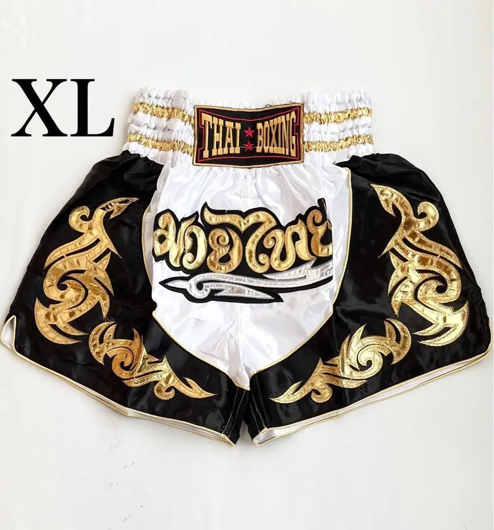 新品 ボクシングパンツ ムエタイパンツ トレーニングパンツ XL タイ