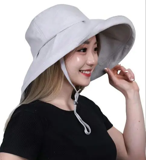 UVカット 帽子 日除け帽子 レディース サイズ調節 つば広 ハット 小顔効果