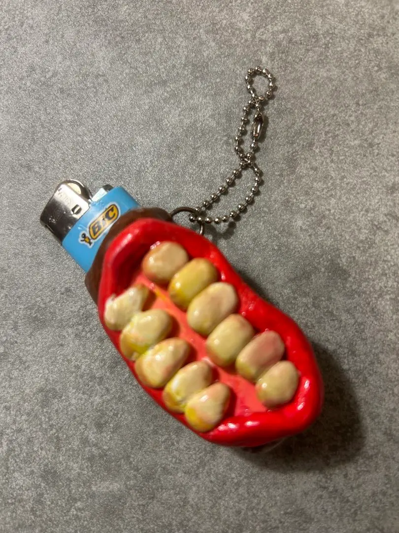 ライターケース　ハンドメイド　歯