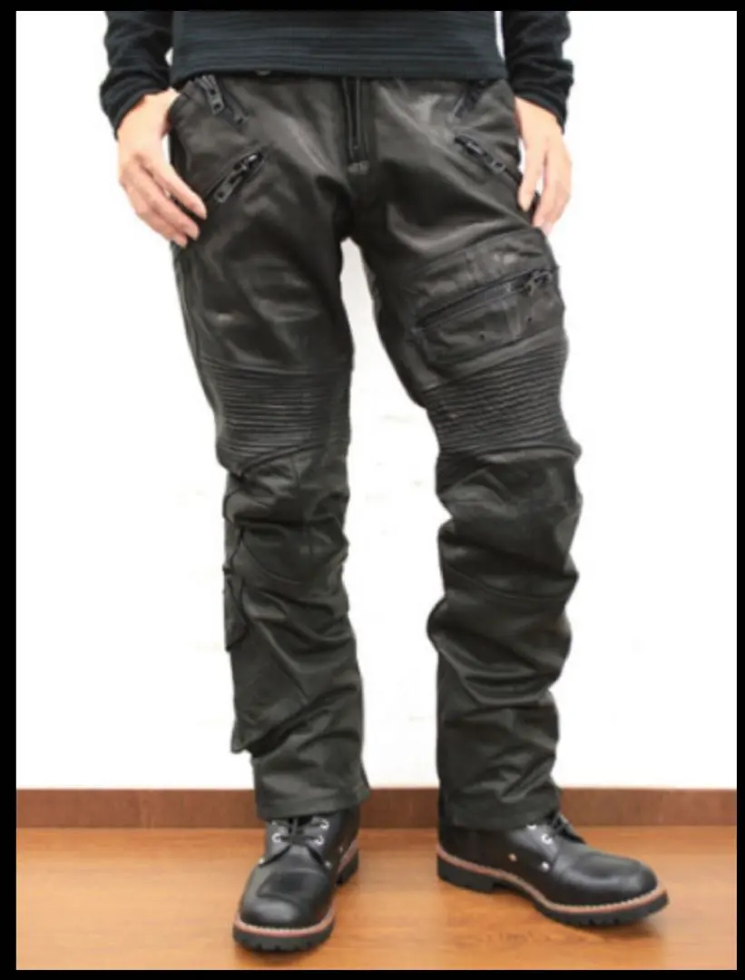 週末値下げ　AVIREX P.D.Wレザーカーゴパンツ