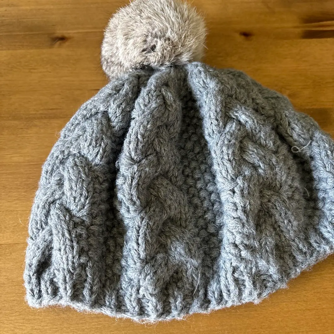 S implicate ニット帽　ファー付き