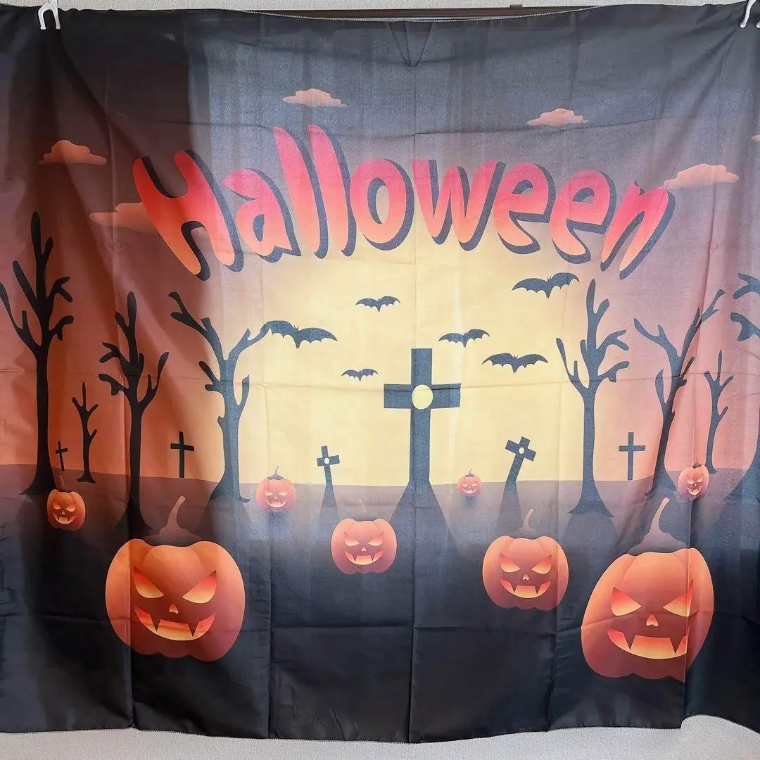 タペストリー　 ハロウィーンの壁掛け　ハロウィン150x130cm