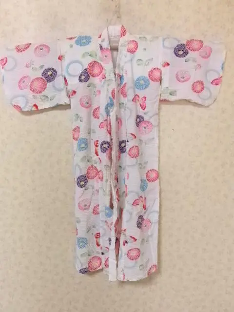 96175　女の子　浴衣　白