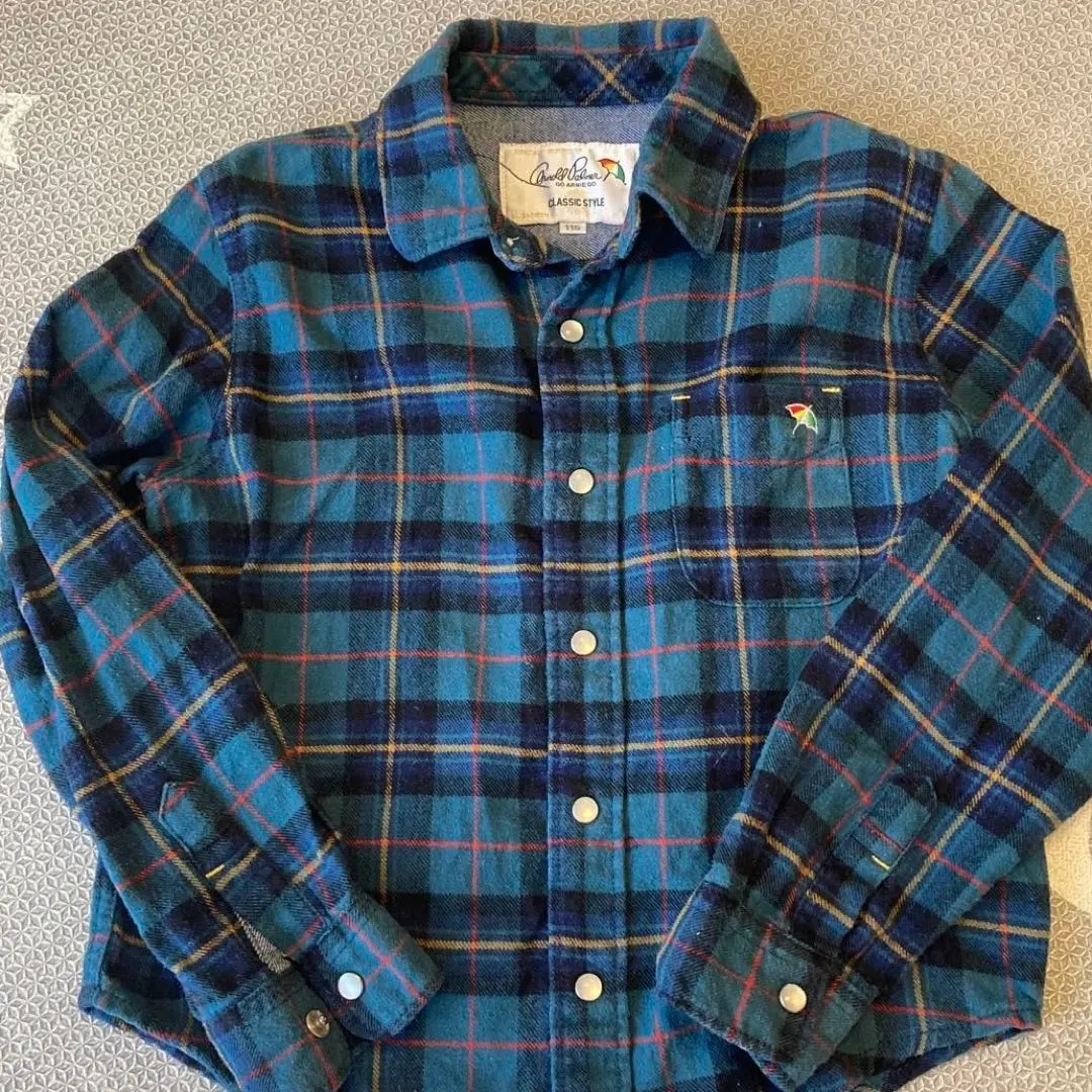 Arnold Palmer チェック柄長袖シャツ 105