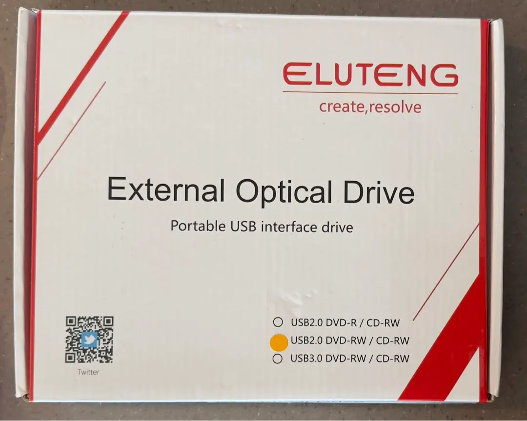 ELUTENG External Optical Drive 外付CDドライブ