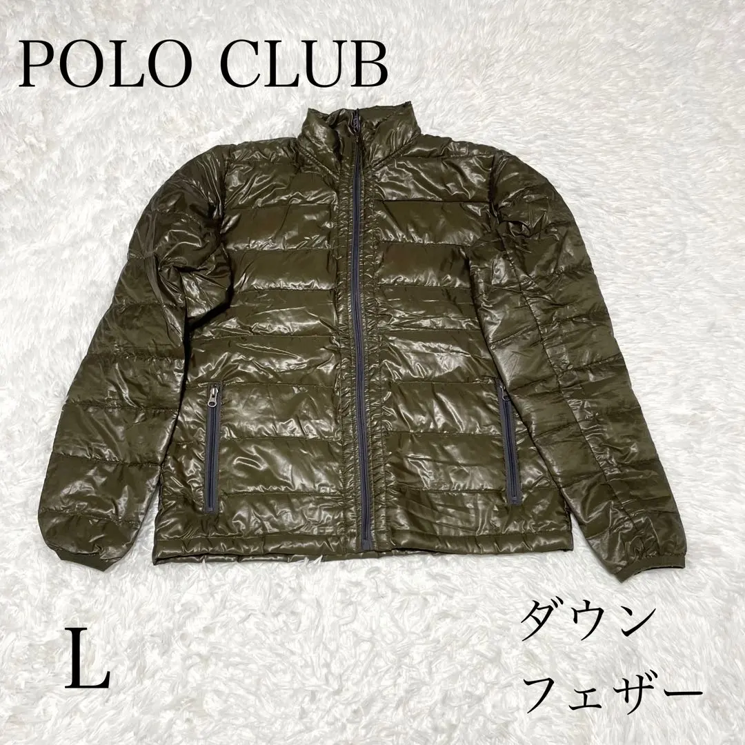 ポロクラブ　ダウンジャケット　Lサイズ　グリーン系