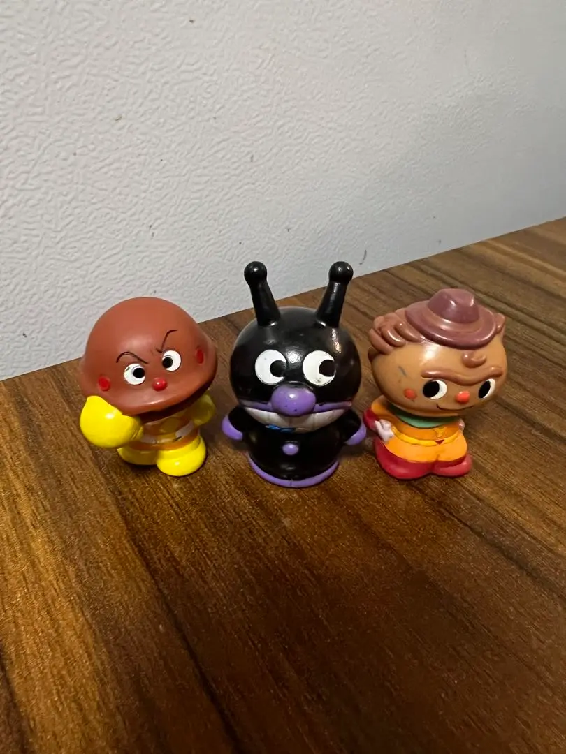 アンパンマン　昭和レトロ　90年代　バイキンマン　ソフビ　カレーパンマン