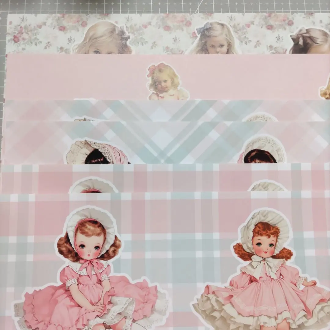 作家様 コラージュシート６枚 整理出品 A4サイズ 女の子