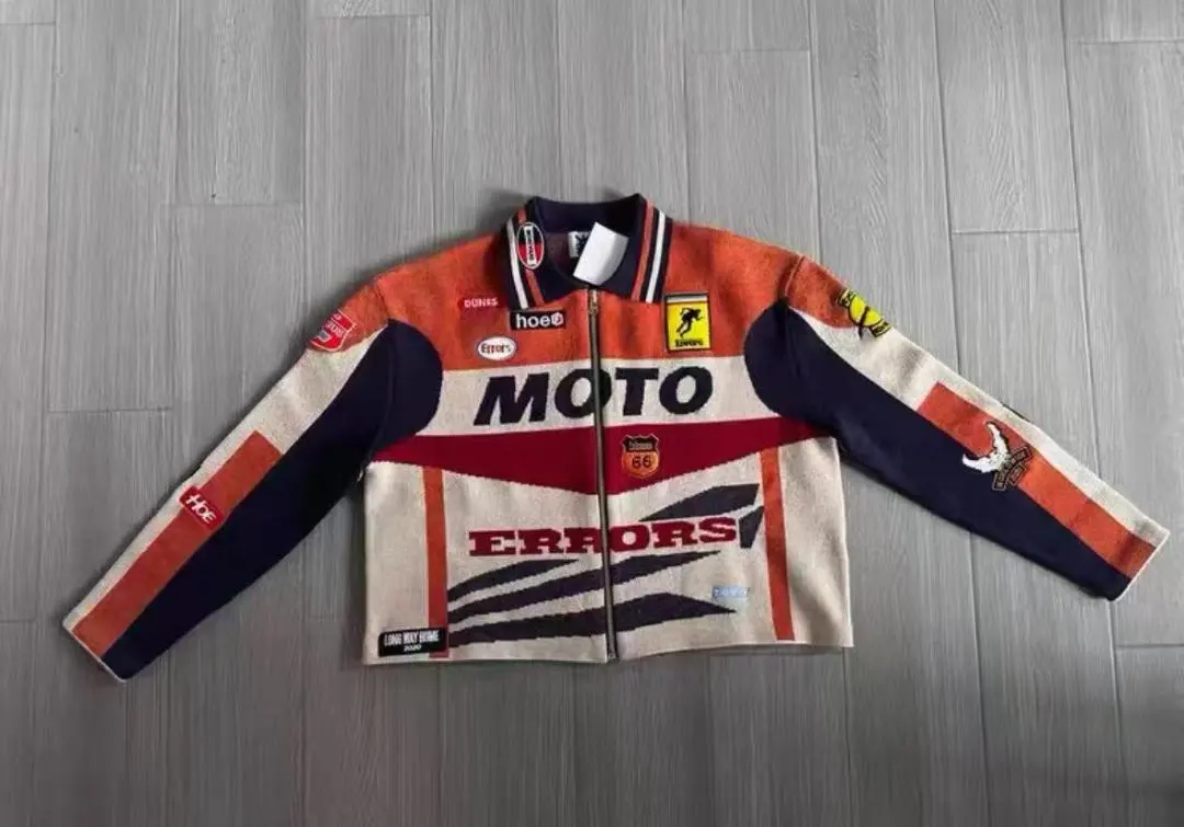 House of Errors Knitted Moto Jacket M