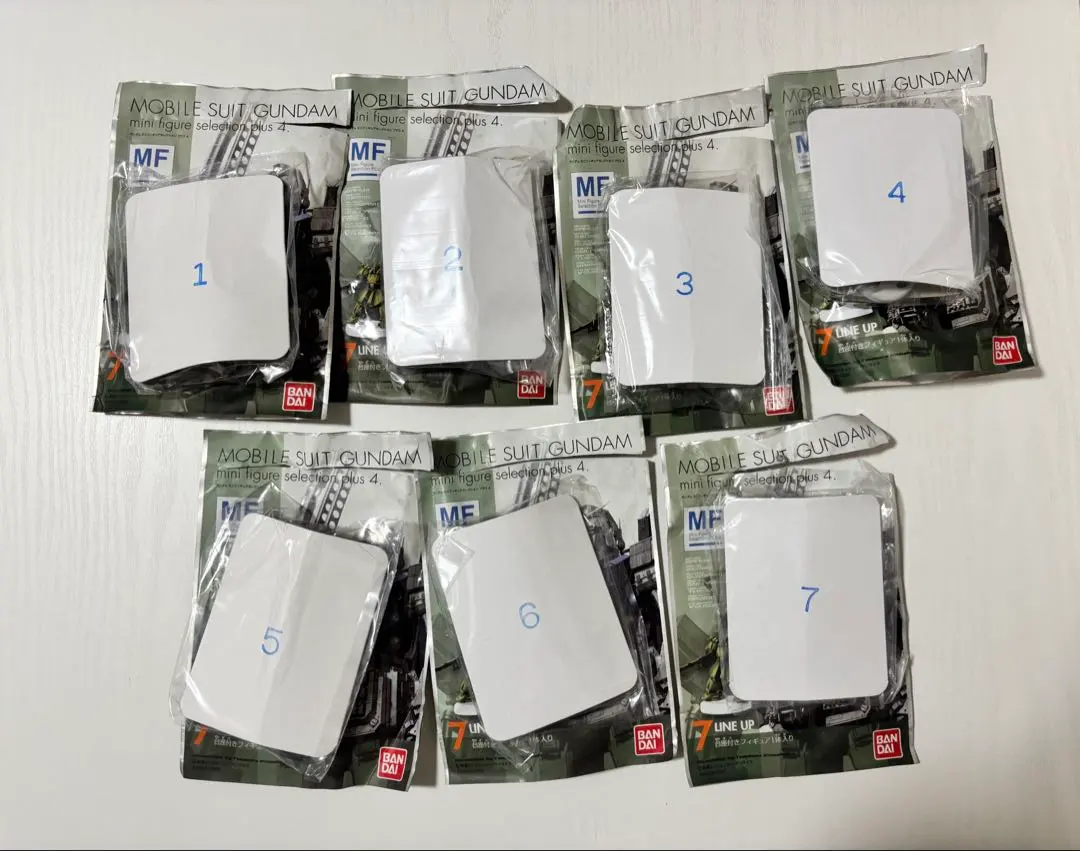 バンダイ ガンダム ミニフィギュア セレクション プラス4 7種 サンライズ