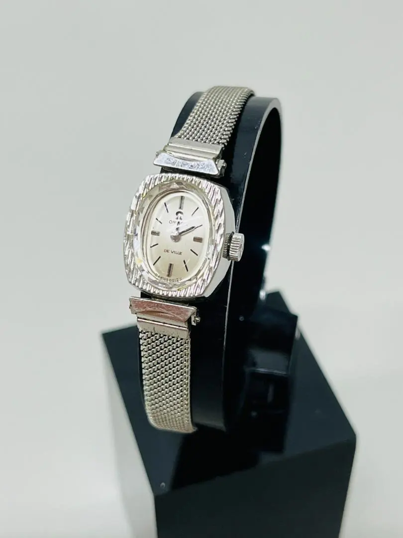 ◆OMEGA オメガ DeVilleデビルカットガラス手巻き腕時計 09070