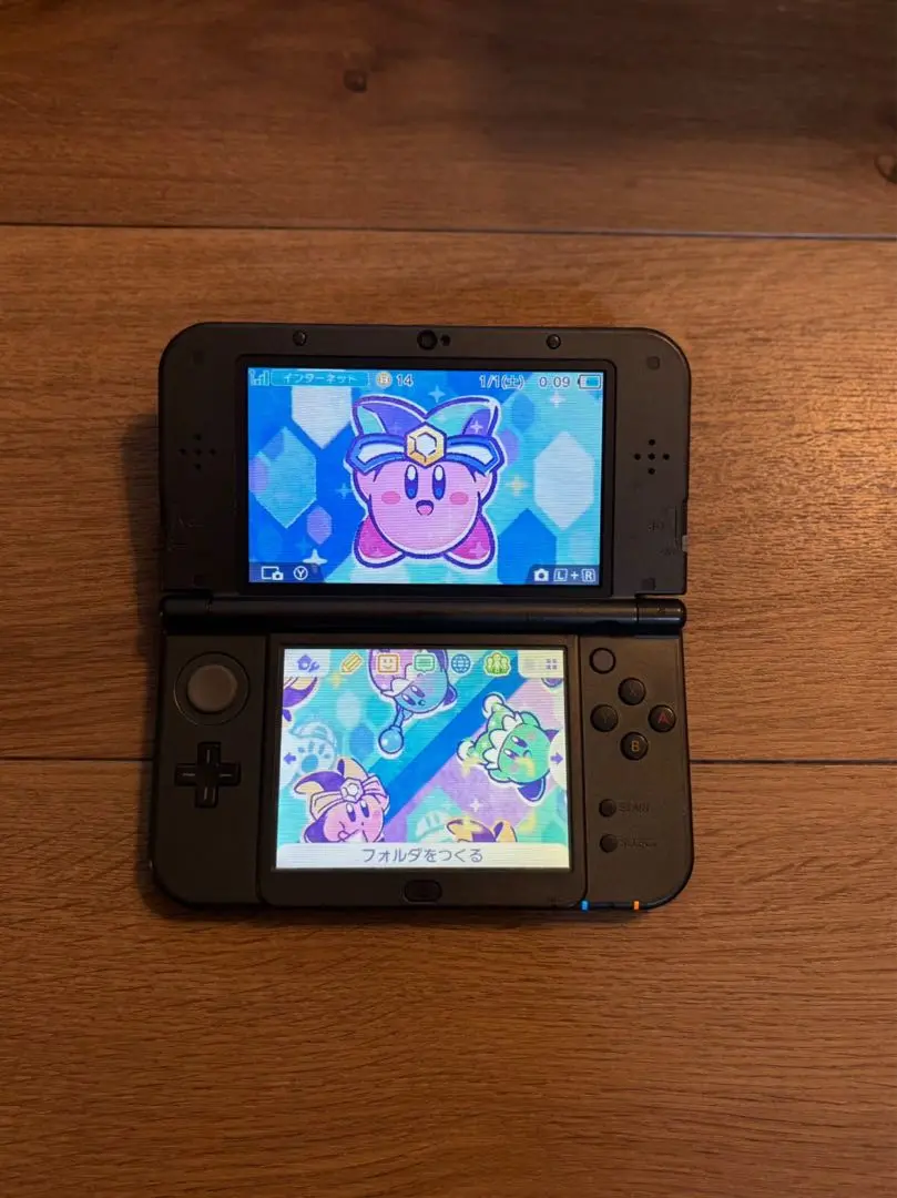【限定テーマ入ってます】New Nintendo 3DS LL ブラック　美品