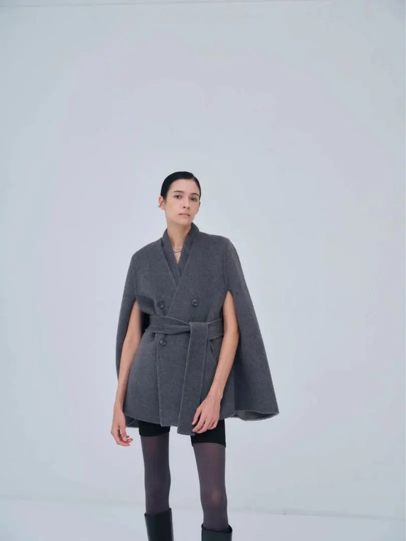 laubeblanc Dual Face Cape Coat